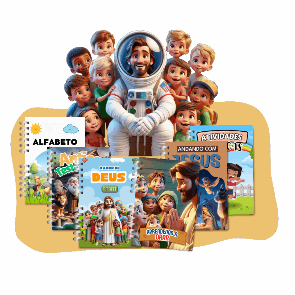 Jesus e as crianças em estudos bíblicos
